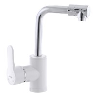 Смеситель для раковины PLAMIX Mario-001 White (без подводки) (PM0556)
