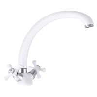 Смеситель для кухни MIXXUS OMEGA 273 белый (MI2766)