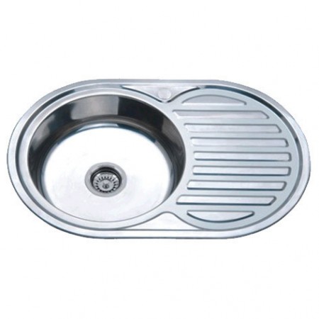 Мийка кухонна Zerix Z7750-06-180E (Satin) (ZX1594)
