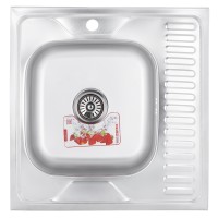 Мойка кухонная ZERIX Z6060L-04-160E (satin) (ZM0567)