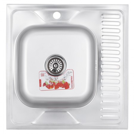 Мойка кухонная ZERIX Z6060L-04-160E (satin) (ZM0567)