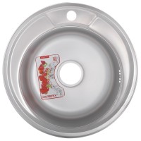 Мийка кухонна Zerix Z490-08-180E (Satin) (ZX1584)