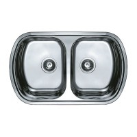 Мойка кухонная HAIBA 80x49 DOUBLE (decor) (HB0572)