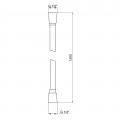 Шланг для ручного душу Qtap Hadice 1200 мм QTHADPVC120B Black Matt - Фото 1