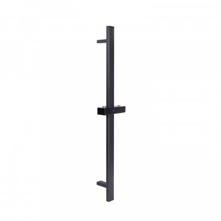 Душова стійка з тримачем універсальна Qtap Lepit 705 мм прямокутна QTLEP82103NB Black Matt