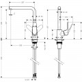 Змішувач для кухні Hansgrohe Focus 31817000 - Фото 1