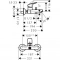Змішувач для ванни Hansgrohe Logis 71400000 - Фото 1
