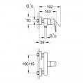 Смеситель для душа Grohe Eurosmart Cosmopolitan 32837000 - Фото 1