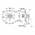 Смеситель скрытого монтажа для душа Grohe BauClassic 29048000 - Фото 1
