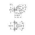Змішувач для ванни Grohe Eurosmart 33300002 - Фото 1