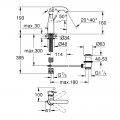 Змішувач для раковини M-розміру Grohe Essence New (23462001) - Фото 1