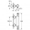 Смеситель для душа термостатический Grohe Grohtherm 800 34558000 - Фото 1