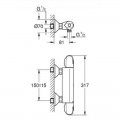 Змішувач для душу термостатичний Grohe Grohtherm 1000 34143003 - Фото 1