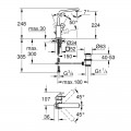 Змішувач для раковини Grohe Eurocube 23135000 - Фото 1