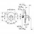 Смеситель скрытого монтажа для душа Grohe Eurosmart Cosmopolitan 32880000 - Фото 1