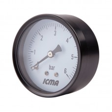 Манометр аксиальный Icma 1/4" 0-10 бар, заднее подключение №243