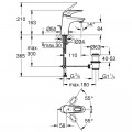 Змішувач для раковини S-розміру Grohe Eurostyle (33558LS3) - Фото 1