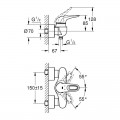 Змішувач для душу Grohe Eurostyle 33590LS3 - Фото 1