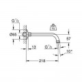 Кронштейн для верхнего душа Grohe Relexa 27406000 - Фото 1