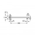 Кронштейн для верхнего душа Grohe Rainshower 27709000 - Фото 1