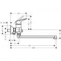 Змішувач для ванни Hansgrohe Logis 71402000 - Фото 1
