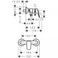 Змішувач для душу Hansgrohe Logis 71600000 - Фото 1