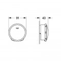 Слив-перелив для ванны Grohe Talentofill 19952000 - Фото 1