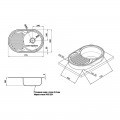 Кухонная мойка Lidz 7750 Satin 0,8 мм (LIDZ7750SAT) - Фото 1