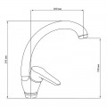 Змішувач для кухні Lidz Nicole 008F (k35) LDNIC008FCRM21877 Chrome - Фото 1