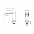 Смеситель для раковины Lidz (CRM)-14 34 001 00 - Фото 1