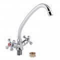 Змішувач для кухні Lidz Lamb 271F двохвентильний LDLAM271FCRM21889 Chrome - Фото 2