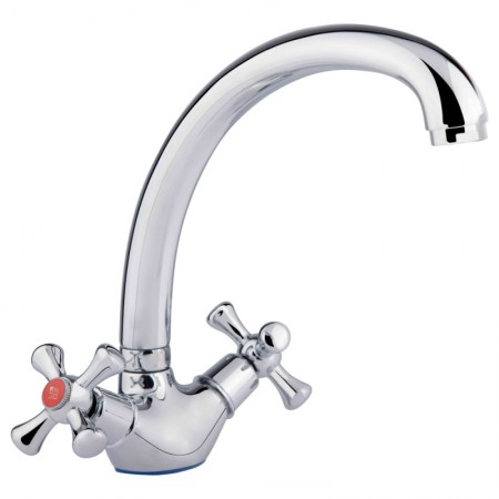 Змішувач для кухні Lidz Lamb 273F двохвентильний LDLAM273FCRM21890 Chrome