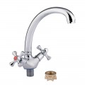 Змішувач для кухні Lidz Lamb 273F двохвентильний LDLAM273FCRM21890 Chrome - Фото 2