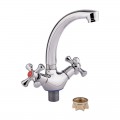 Змішувач для кухні Lidz Lamb 272F двохвентильний LDLAM272FCRM22018 Chrome - Фото 2
