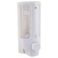 Дозатор для рідкого мила Lidz Playa 0101 настінний 380 мл LDPLA0101WHI22316 White