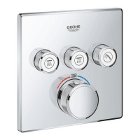 Зовнішня частина термостатичного змішувача для ванни Grohe Grohtherm SmartControl 29126000 на три споживача