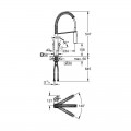 Змішувач для кухні з гнучким виливом Grohe Eurocube (31395000) - Фото 1