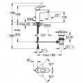Змішувач для раковини M-розміру Grohe BauLoop (23762000) - Фото 1