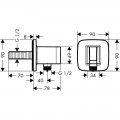 Подключение для шланга Hansgrohe Fixfit Porter E 26485000 - Фото 1