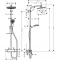 Душова система Hansgrohe Crometta Showerpipe 240 27267000 - Фото 1