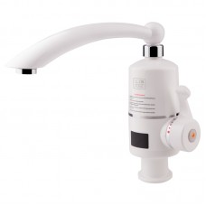 Проточний кран-водонагрівач кухонний для кухні Lidz Warm 057 LDWAR057WCR24983 White / Chrome