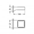 Держатель для аксессуаров Grohe Selection Cube 40865000 - Фото 1
