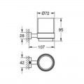 Стакан для зубних щіток Grohe Essentials Cube New (40755001) - Фото 1