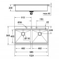 Мийка кухонна Grohe EX Sink K800 Подвійна (120 cm) (31585SD0) - Фото 1