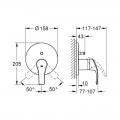 Змішувач прихованого монтажу на 2 споживача Grohe Eurosmart (24043002) - Фото 1