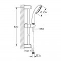 Душовий гарнітур Grohe New Tempesta 100 27924001 - Фото 1