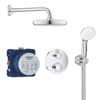 Душова система прихованого монтажу з термостатом Grohe Grohtherm Convent. Concealed (34727000)