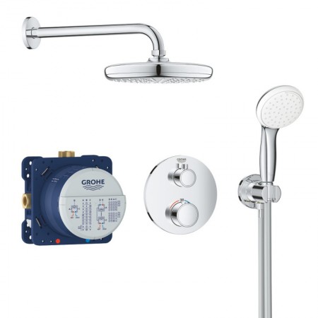 Душова система прихованого монтажу з термостатом Grohe Grohtherm Convent. Concealed (34727000)