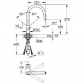Змішувач для кухні з висувним виливом Grohe Minta (32321DC2) - Фото 1