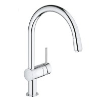 Змішувач для кухні з висувним виливом Grohe Minta (32918000)